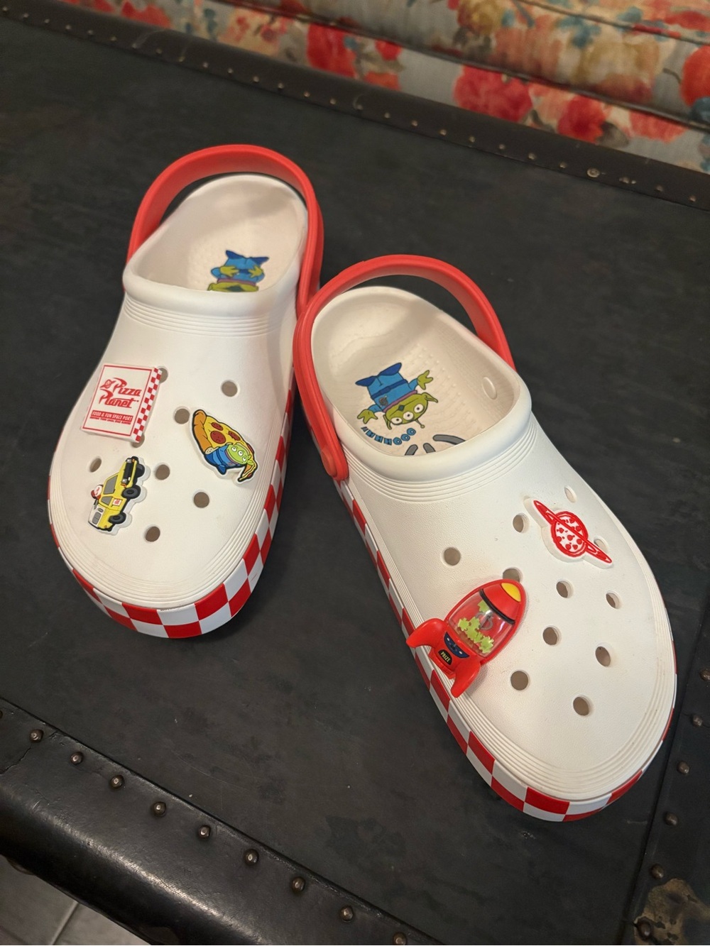 CROCS Toy Story Pizza Planet Clogs with Jibbitz charms